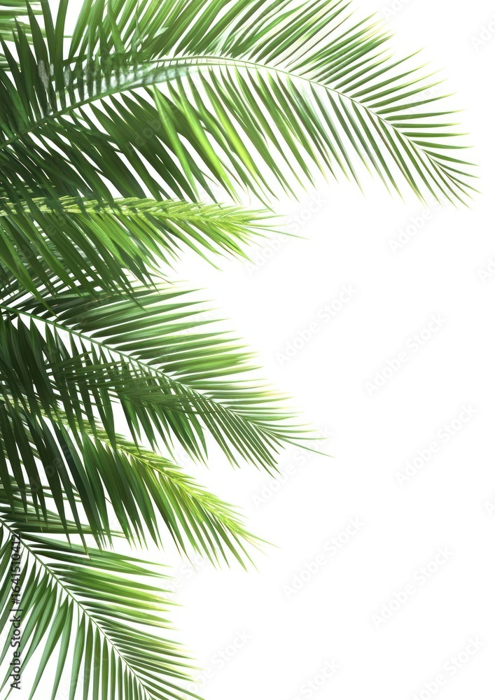 Fototapeta premium Tropical leaves frame tropical leaf background.
