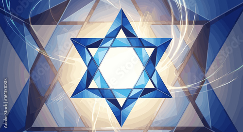 Star of david crystal design