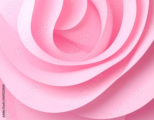 Delicate pink abstract swirl background with subtle shading gradient