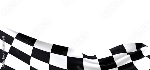 Checkered flag, race flag b...