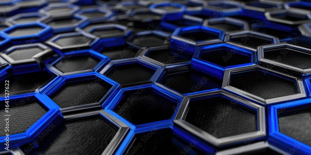 Obraz premium Abstract Hexagonal Pattern
