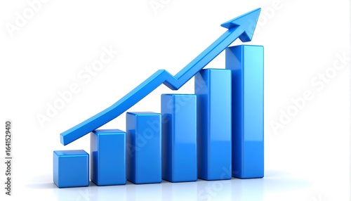 Free Download Blue graph showing growth - GFXLoad