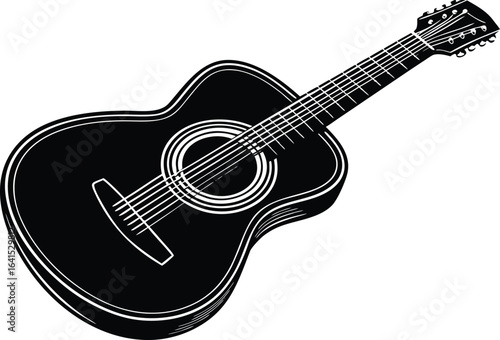 guitar isolated on white