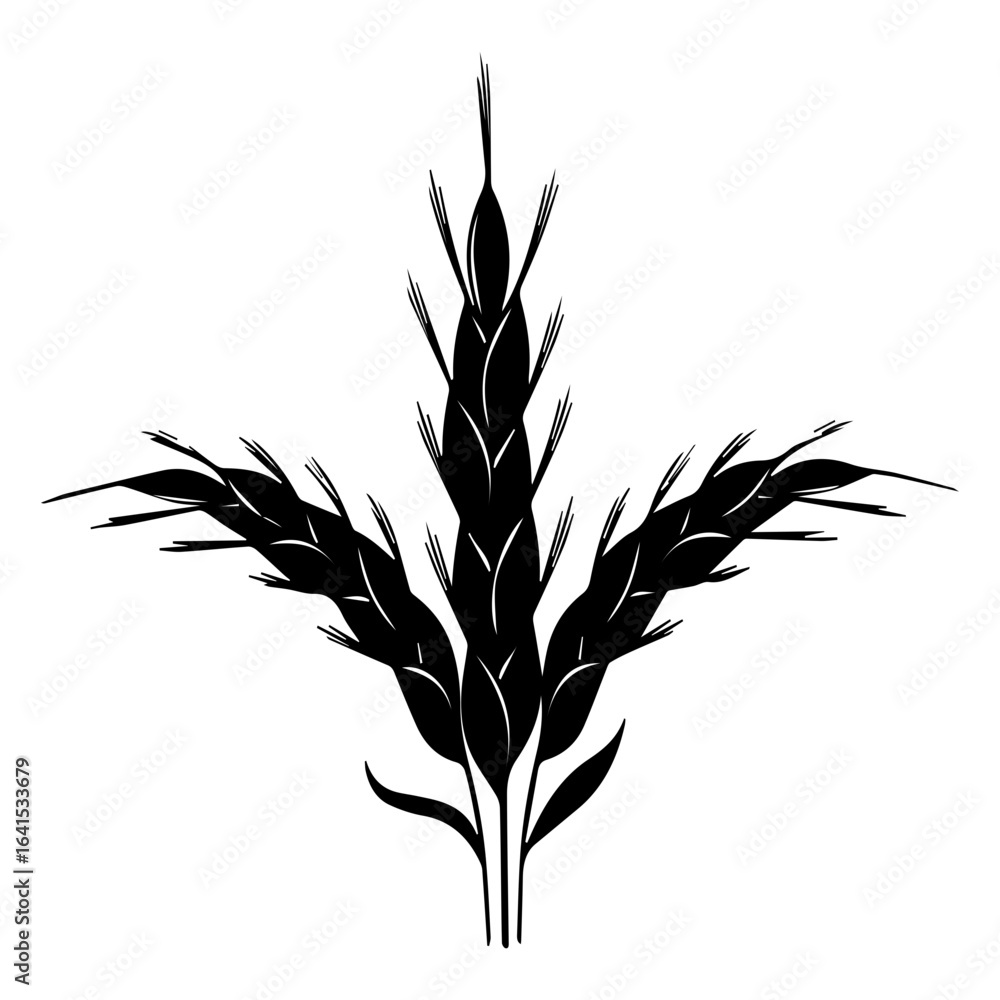 Fototapeta premium wheat icon