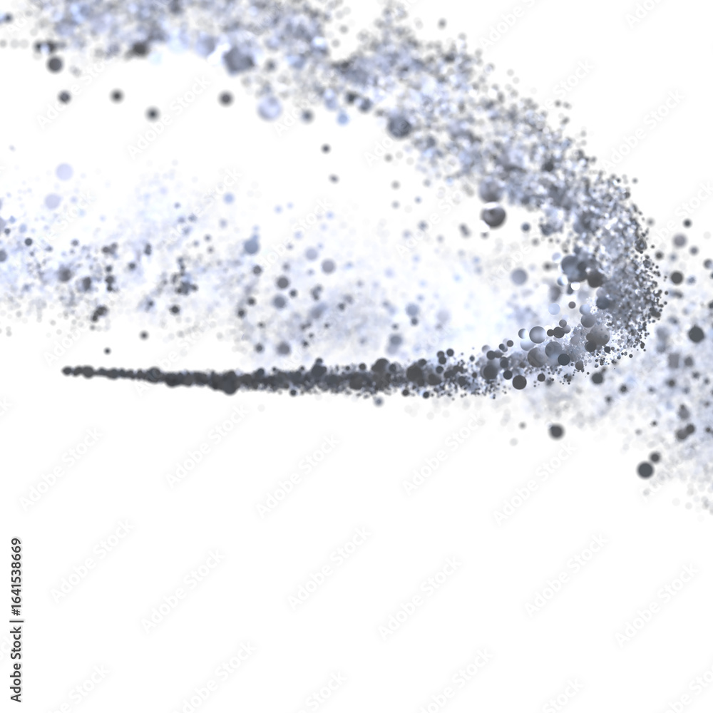 Obraz premium Glowing particles swirl in abstract motion. Perfect for technology, energy, or science backgrounds.