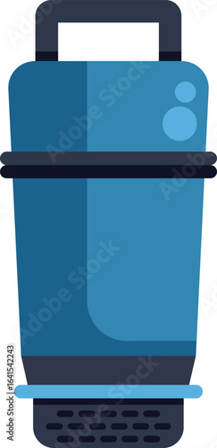 Modern electric water heater boiler is providing hot water for bathroom and kitchen needs
