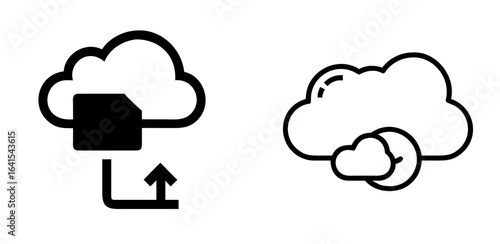Cloud Storage Icon, Data Storage, Cloud Computing, Online Backup, Digital Storage Solution