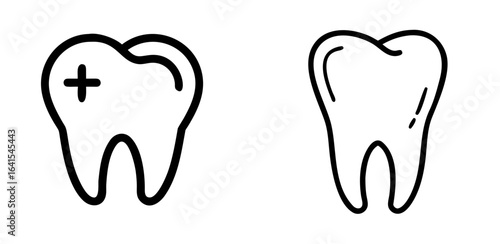 Tooth Dental Icon for Oral Health, Dentistry, Dental Care, and Hygiene Services