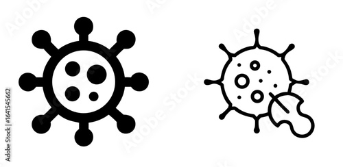 Virus Icon for Medical, Health, Infection, Microbiology, and Disease Awareness
