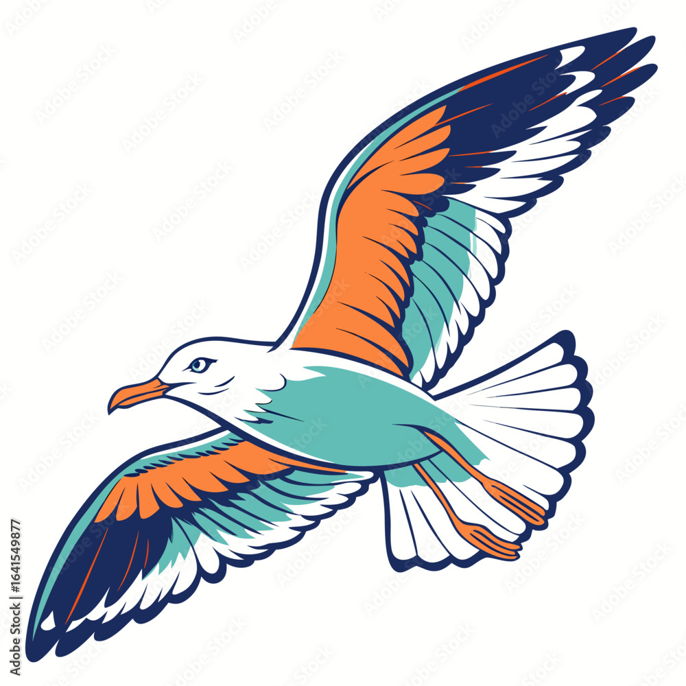 Obraz premium vector illustration of a bird