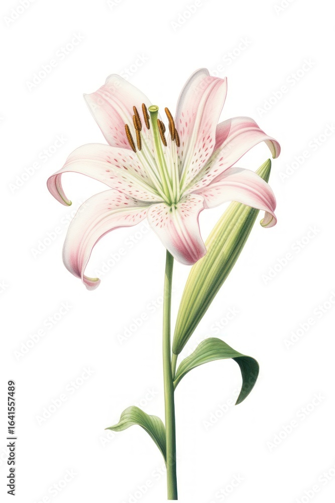 Fototapeta premium Lily blossom flower plant.