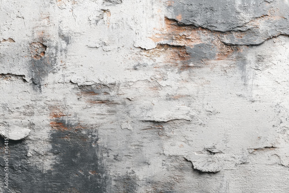Fototapeta premium Distressed Concrete Wall Surface Grunge Texture Background Aged Plaster on transparent background
