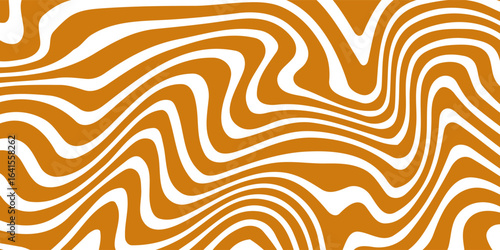 Vector Seamless Pattern with Flowing Salted Caramel. Abstract Sweet Texture. Creative Food Background for Packaging Design and Advertisement