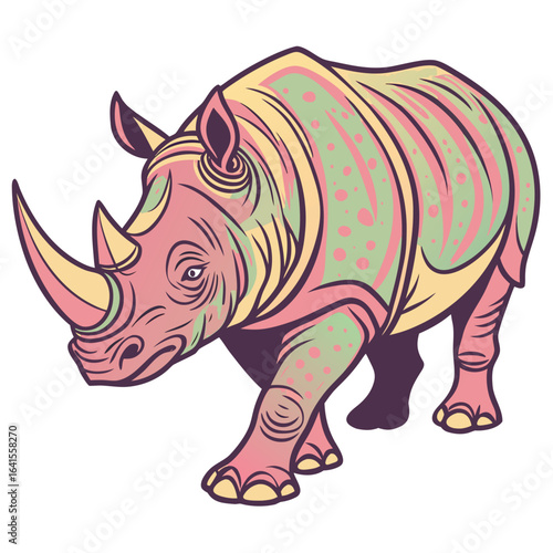rhino vector illustration