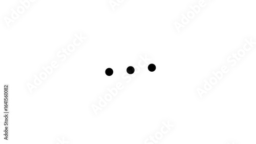 Minimalist Three Dots Typing Loading Animation Icon – Flat Vector Illustration