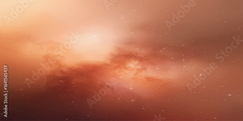 Dark blue sky with stars and dramatic white clouds