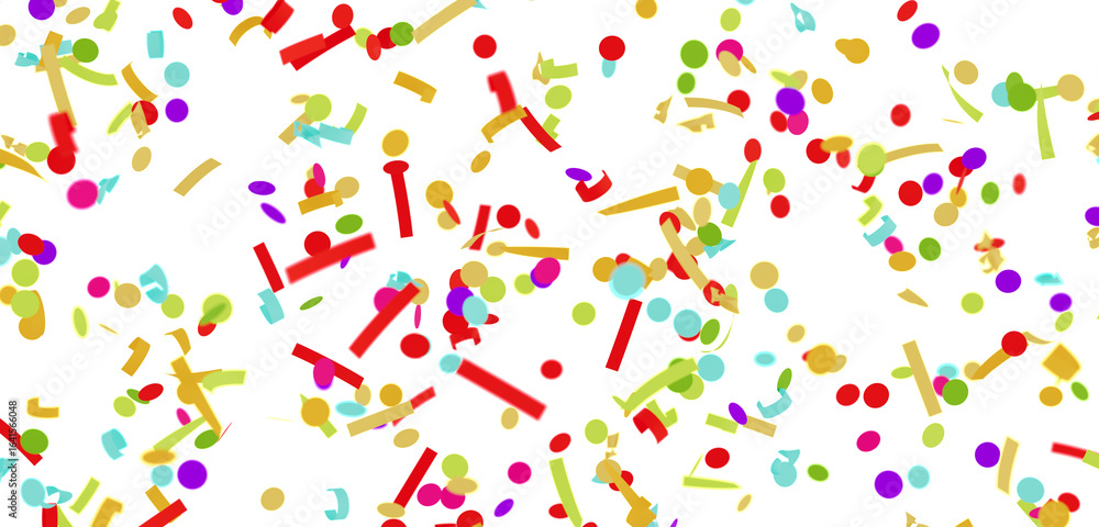 Obraz premium Bright festive confetti background perfect for party invitations, banners, and celebrations. Download this vibrant image today!