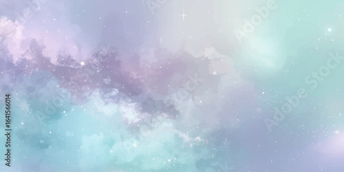 Blue sky abstract background with white clouds and sunlight
