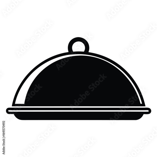 Event planner element isolated catering tray on white background