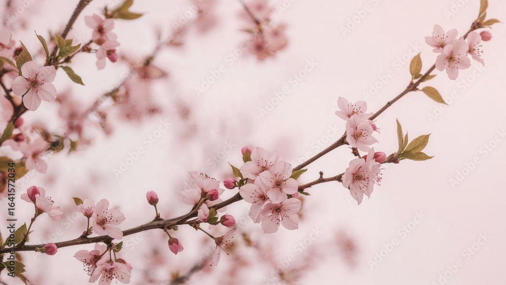 Fototapeta premium Beautiful Sakura Branches Close-up in the Spring
