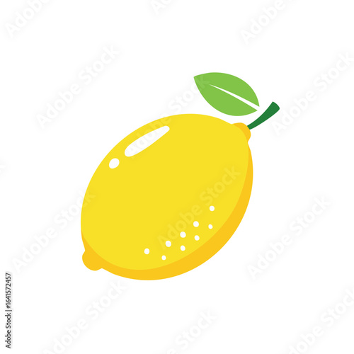 Lemon Icon Isolated on a Tr...