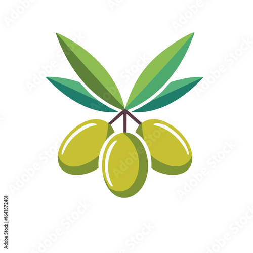 Olive Icon Isolated on a Tr...