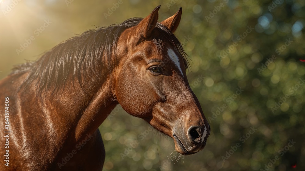 Fototapeta premium Intimate portrait of a horse