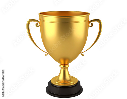 Wallpaper Mural  Firefly_Gold trophy. Isolated. Award. Winner cup. 3d illustration Torontodigital.ca