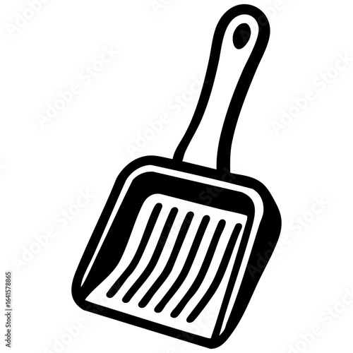 dog cat litter scoop icon vector