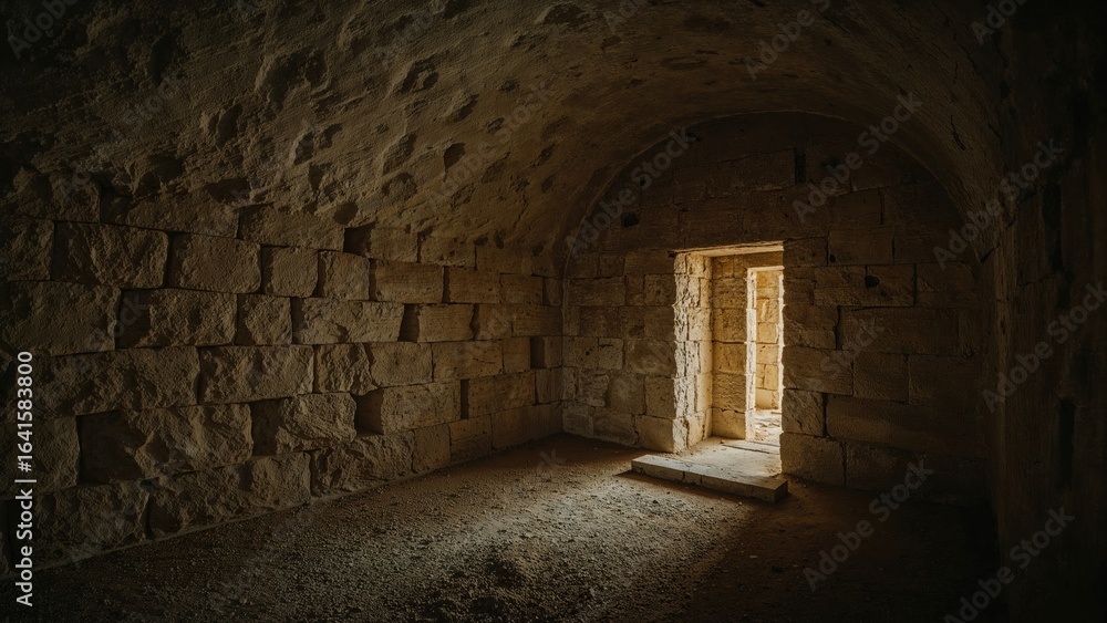 Obraz premium Glowing Interior of Jesus' Vacant Tomb