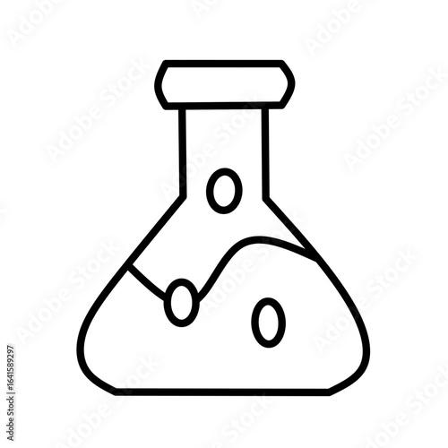 vector illustration of a test tube with liquid