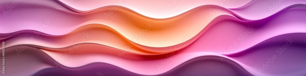 Obraz premium Elegant Wavy Lines Blending Soft Textures and Gradient Curves for a Modern Background Design