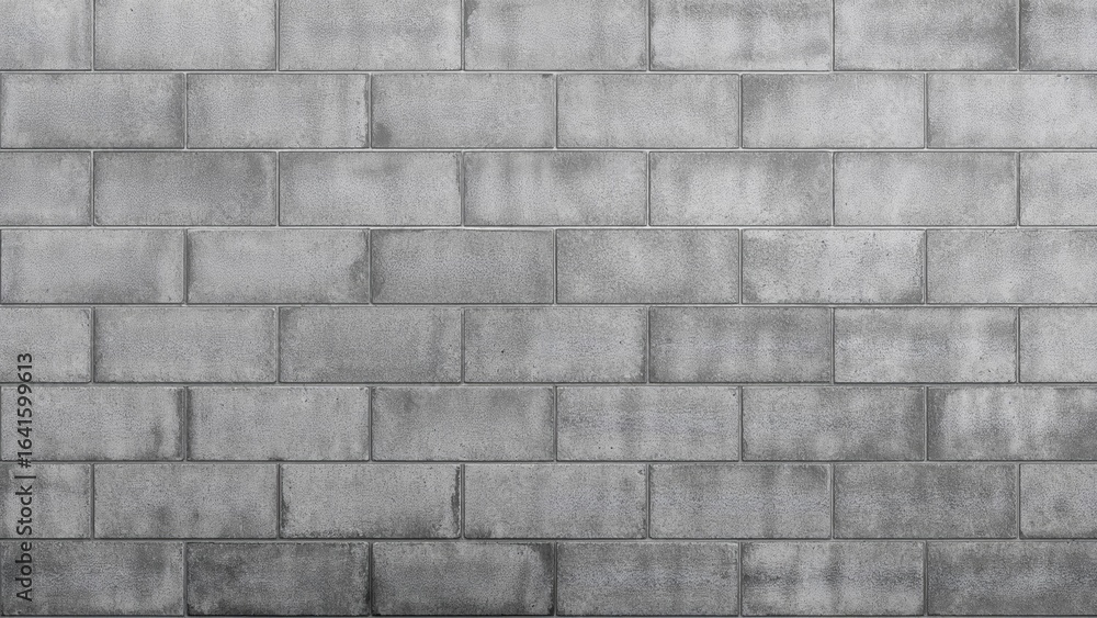 Naklejka premium Texture pattern of an unbroken concrete block wall
