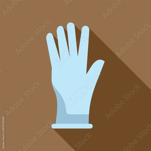 Sterile glove protecting hand, offering safety and hygiene in medical or industrial setting