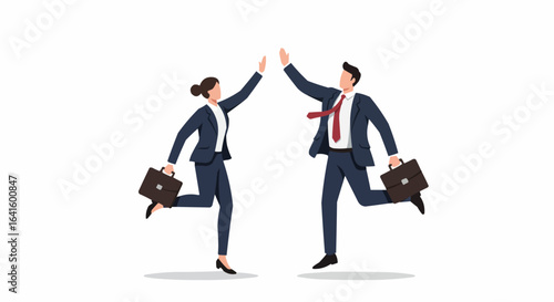 business man running