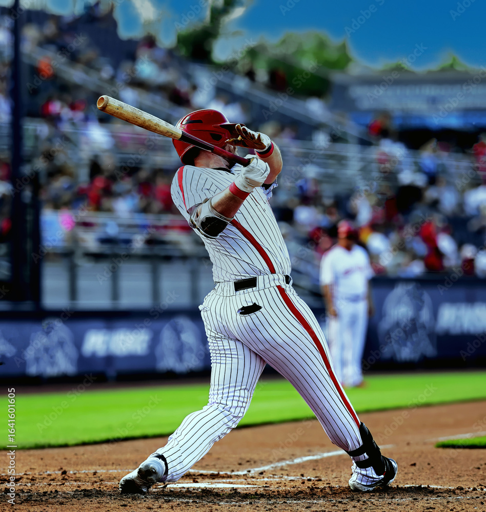 Fotografía red baseball batter