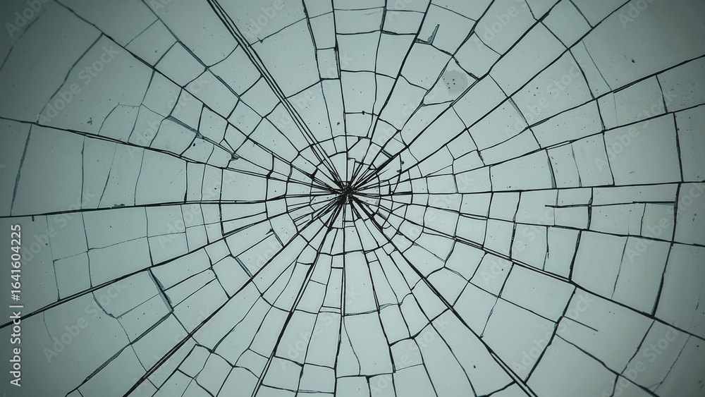Obraz premium Close-up view of wrinkles and cracks on an LCD screen glass with a detailed patterned backdrop