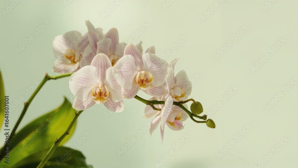 Fototapeta premium Orchid flowers captured up close