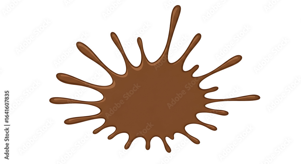 Obraz premium Luscious chocolate splash, perfect for dessert themes, decadent treats, and sweet indulgence creations for branding and marketing initiatives