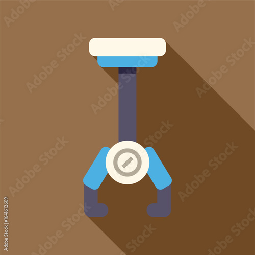 Mechanical claw of industrial robot manipulator holding object