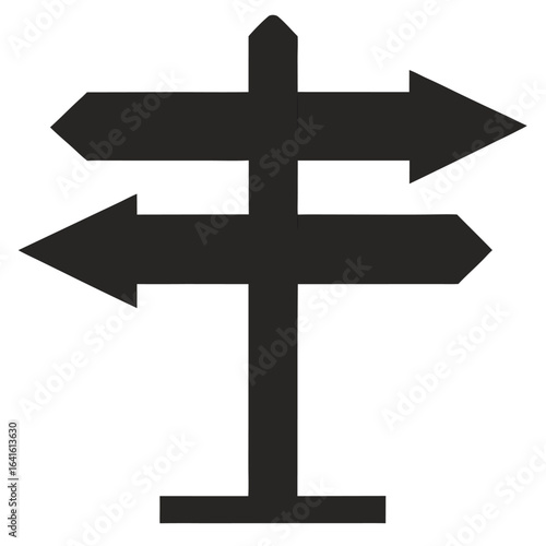way-direction-arrow  icon line airt vactor outline Illustrations on white background