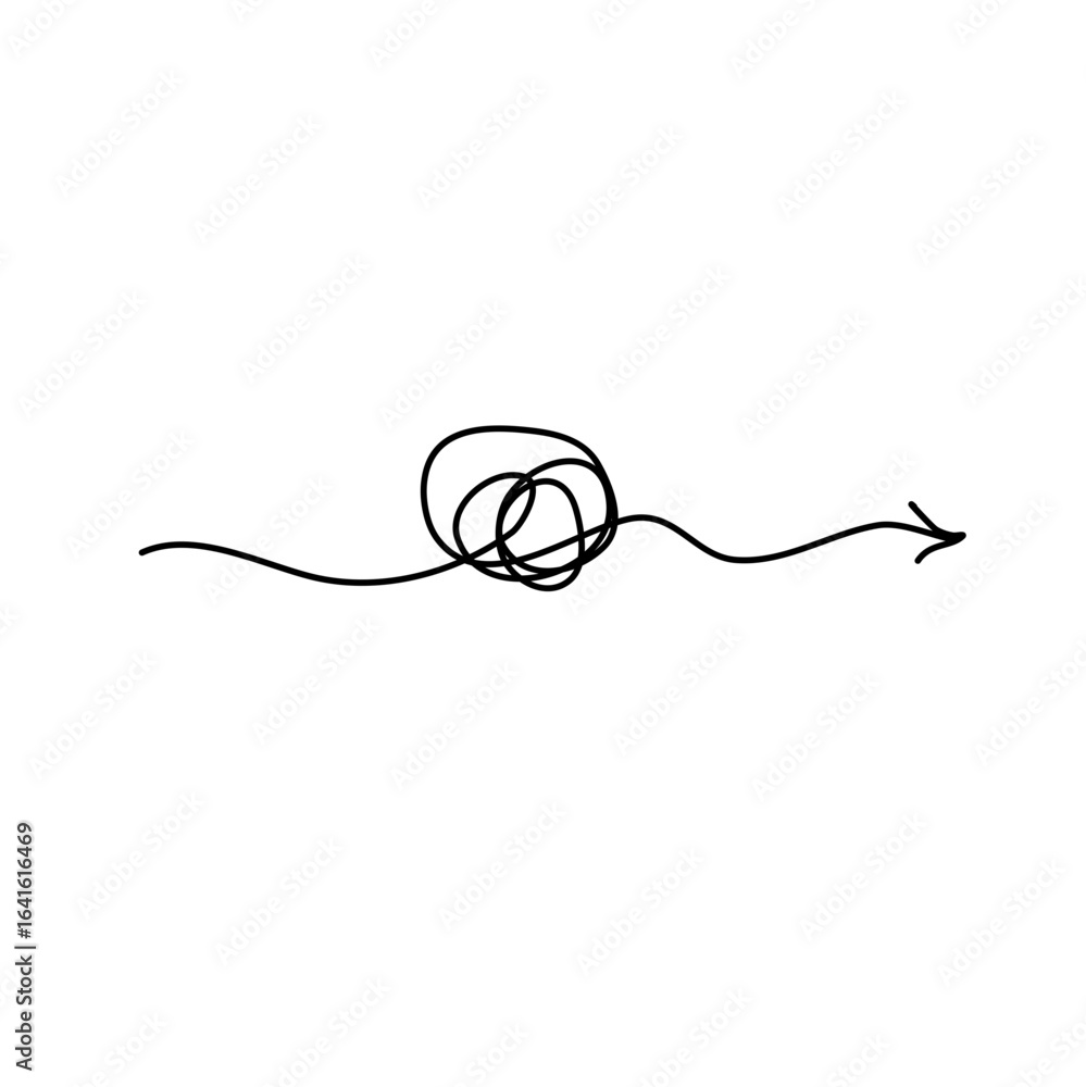Obraz premium Psychotherapy drawing concept lines