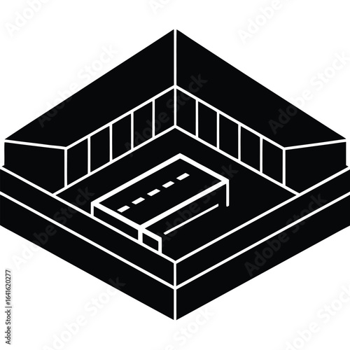 Event planner element isolated venue layout on white background