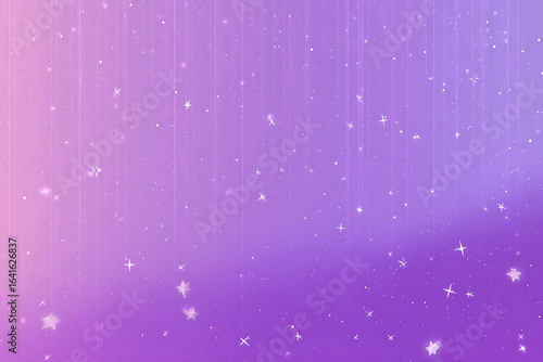 Dreamy purple starry sky with shimmering stars and magical glow for fantasy or children's themes