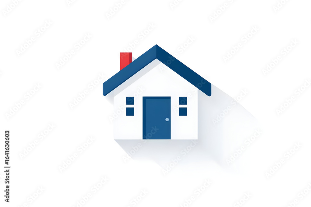 3D Illustration Home Icon Design Minimalist 3D Illustration Home Icon Design Minimalist