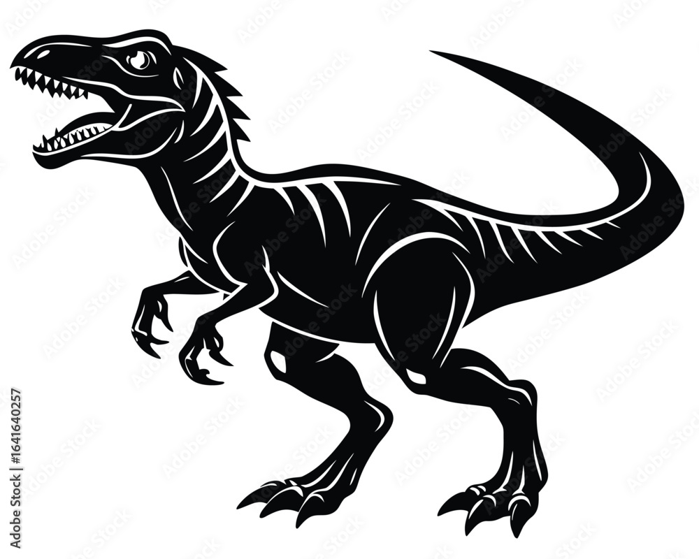 Fototapeta premium Dinosaur Silhouette