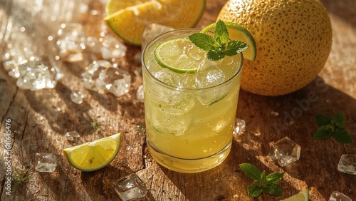 Invigorating melon and lime...