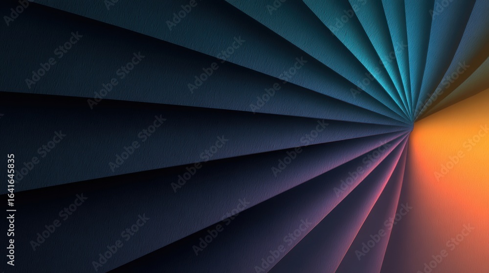 Obraz premium abstract dark folded color design