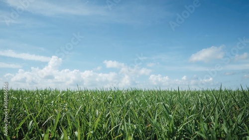 Lush green meadow stretchin...
