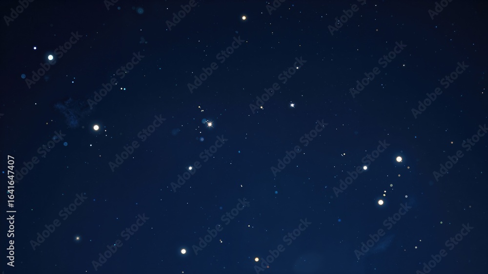 Fototapeta premium Minimalist depiction of festive star-shaped lights